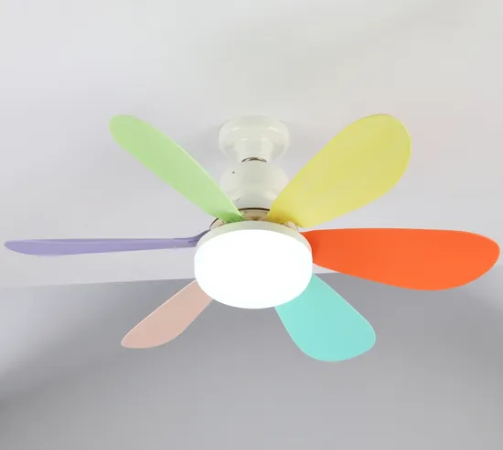 Nuovo ventilatore da soffitto a LED bianco decorativo con lama invisibile decorativa di lusso con telecomando