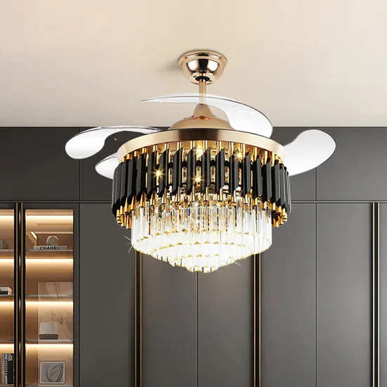Lampadario colorato Blueteeth Smart Control tramite APP telefonica e luce invisibile del ventilatore da soffitto