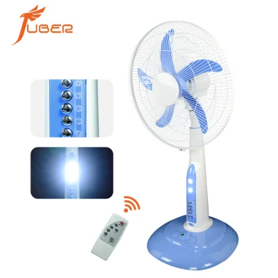 Ventilatore DC ricaricabile a risparmio energetico con telecomando e luce LED