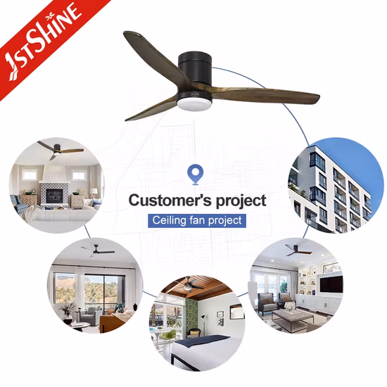 2023 Ventilatore invisibile con motore DC a controllo intelligente Plafoniera in cristallo a basso rumore